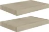 vidaXL Mensole galleggianti a parete 2 pz. MDF color rovere Anteprima dell’immagine prodotto 9
