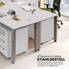 bümö Schreibtisch Serie-Q - Nachbildung Ahorn, Gestell: Produktbild-Vorschau 3