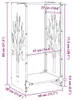 vidaXL Stojan na palivové dřevo černý 40x30x80 cm Ocel Náhled obrázku produktu 8