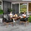 di volio set záhradného nábytku Albenga - čierny, záhradný Náhľad obrázku produktu 15