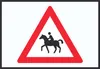 Achtung Reiter Symbol Schild A1 Rückseite selbstklebend Produktbild-Vorschau 1