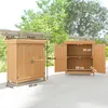 Outsunny Armoire de Jardin sur Pied Double Porte étagère et Voir les images du produit 5