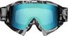 Motocross Brille silber mit blau-grünem Glas Produktbild-Vorschau 1