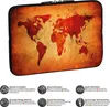 PEDEA Design Schutzhülle: brown global map 17,3 Produktbild-Vorschau 3