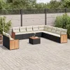 The Living Store 12-tlg. Garten-Sofagarnitur mit Kissen Produktbild-Vorschau 2