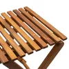 Set di 2 sgabelli pieghevoli in legno massello di acacia Anteprima dell’immagine prodotto 5