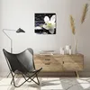 Wanduhr - Quadrat - Glasuhr - Spa Orchidee Steine Wasser - Produktbild-Vorschau 6