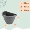 4er Set Blumentopf Wand Blumentopf Wandmontage Produktbild-Vorschau 2