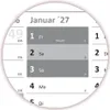 XXL Wandkalender Wandplaner 2027 grau (gerollt) DIN A0 Produktbild-Vorschau 2
