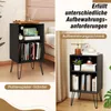 Supporto per giradischi COSTWAY, supporto per dischi a 3 Anteprima dell’immagine prodotto 5