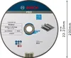 Disque à tronçonner aggloméré PRO métal 230x3x22,23mm - Voir les images du produit 2