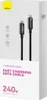 The image shows the retail packaging of a Baseus Tungsten Gold fast charging data cable. Náhľad obrázku produktu