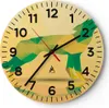 Wanduhr - Rund - Glasuhr - Wolf modern Grafik - 30x30cm - Produktbild-Vorschau 1