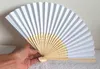 410, 1 Stk. Hand- Deko-Fächer Hochzeitsfächer Papier weiss Produktbild-Vorschau 5