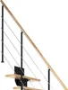 Pertura Mittelholmtreppe Hera Buche Anthrazit 1/4 gewendelt Produktbild-Vorschau 3