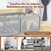 COSTWAY Laufstall Baby Faltbar, Laufgitter mit Netz, Produktbild-Vorschau 8