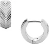 Ohrringen   Kreisförmig Fossil Silber   Kollektion Harlow - Produktbild-Vorschau 1