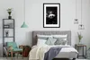 MuchoWow® Gerahmtes Poster Panda mit Schmetterlingen im Produktbild-Vorschau 7