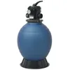Pool-Sandfilter mit 6-Wege-Ventil Filterkessel Blau 460 mm Produktbild-Vorschau 1
