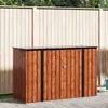 vidaXL Gartenlagerbox Braun 214 x 82 x 132 cm Stahl Produktbild-Vorschau 2