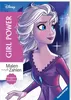 A book cover featuring Elsa from Frozen, with text indicating it's a 'Malen nach Zahlen' (Paint by Numbers) book with 'Girl Power' theme. Produktbild-Vorschau