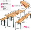 Set da birreria tectake, 3 pezzi, pieghevole, tavolo in Anteprima dell’immagine prodotto 17