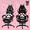 Gaming-Stuhl ergonomisch, Fußstütze, Stoff, verstellbar, Produktbild-Vorschau 3