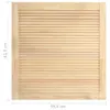 vidaXL Portes à lamelles 2 pcs. Pin massif 61,5x59,4 cm Voir les images du produit 13