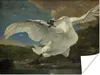 MuchoWow® Poster Der bedrohte Schwan - Gemälde von Jan Produktbild-Vorschau 1