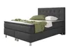 Boxspringbett Köln-Sun 140x200 Webstoff Anthrazit Produktbild-Vorschau 1