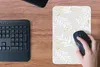 MuchoWow® Mauspad Mousepad Libelle - Muster - Gold 18x27 cm Produktbild-Vorschau 5