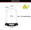 Masterlock 8285EURDPRO Master Lock Bügelschloss Stahl 13mm Anteprima dell’immagine prodotto 10