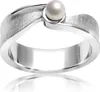 MATERIA Damen Ring Solitär 925 Silber mit Perle weiß Produktbild-Vorschau 1
