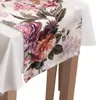 Tischläufer mit Muster 40 x 220 cm Blumen und Blätter Produktbild-Vorschau 4