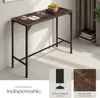 Table de bar industrielle Kerry 120x40x100,5cm - Bois foncé Voir les images du produit 4