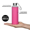 Trinkflasche aus Glas 550ml (Pink) Auslaufsichere Produktbild-Vorschau 5