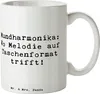 Mr. & Mrs. Panda Tasse Spruch Mundharmonika Freude - Weiß - Produktbild-Vorschau 1