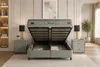 Boxspringbed 180x200 met matras, bed met opbergruimte, Productafbeelding-voorbeeld 2