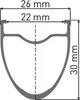 HR DT Swiss E 1800 Spline DB 30 28"/22mm aluminium, czarny, Podgląd zdjęcia produktu 2