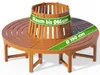 CASARIA® Baumbank Sitzbank Wetterfest Holz Produktbild-Vorschau 1