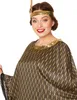 20er-Jahre Poncho Charleston-Damenkostüm braun-goldfarben - Produktbild-Vorschau 3