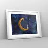 Gerahmtes Poster - Weißer Rahmen - Mädchen auf der Mond - Produktbild-Vorschau 8