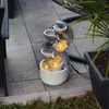 Solarbrunnen für draussen Kaskadenbrunnen H=49cm Produktbild-Vorschau 6