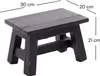FUSSHOCKER Monte | 30x21cm(BxH), kleiner Holzhocker aus Produktbild-Vorschau 2
