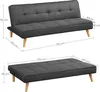 VASAGLE Schlafsofa,175 x 83 x 76 cm, klappbar, Ausklappsofa Produktbild-Vorschau 7
