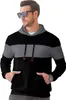 Herren Hoodie Langarm Casual Warm Sportlich Schwarz XXL Produktbild-Vorschau 3