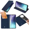 A collage of four images showing a dark blue phone case for a Xiaomi Redmi 14C, demonstrating its features like card slots and the phone inside. Produktbild-Vorschau