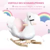 HOMCOM Cheval à bascule pour enfants, animal à bascule pour Voir les images du produit 4
