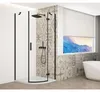 TRINITY BLACK Douchecabine, kwartcirkel, 900x900mm, helder Productafbeelding-voorbeeld 1