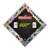 A top-down view of a Monopoly board game with a James Bond 007 theme, laid out in a diamond shape. Produktbild-Vorschau